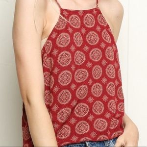 Brandy Melville kiara red top